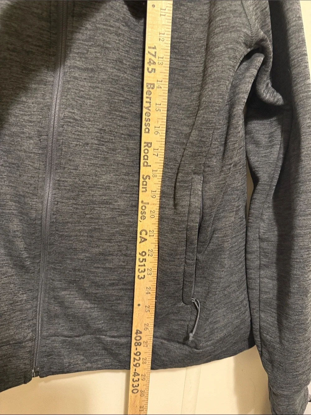 The North Face Men's Heather Gray Zip-Up Sweater Jacket XL